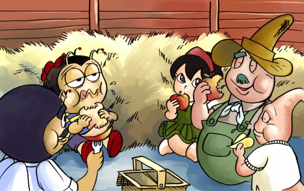 Lunch Break - Garden Box Farms - Bugville Critters by Robert Stanek